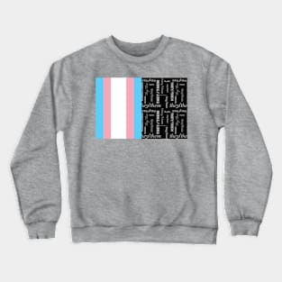 Trans Flag, They/Them Pronouns - Identity Pride Crewneck Sweatshirt